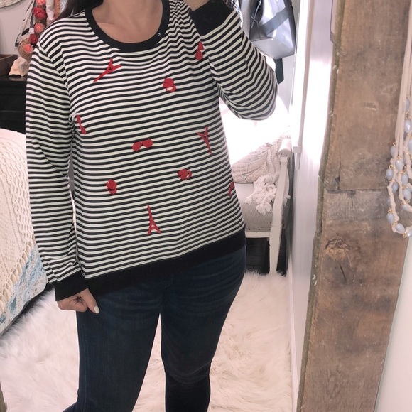 Karl Lagerfield medium striped sweater - Picture 1 of 4